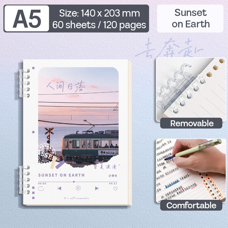 Binder Note A5 Cover Waterproof Halaman Bergaris SFNNA560