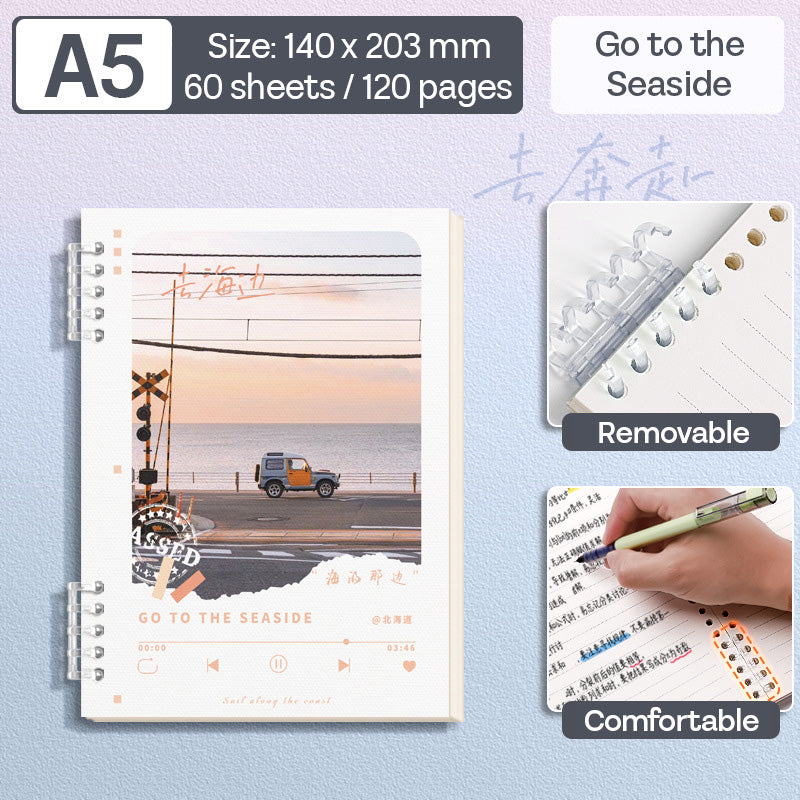 Binder Note A5 Cover Waterproof Halaman Bergaris SFNNA560