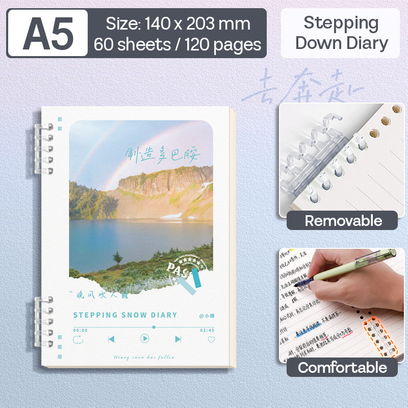 Binder Note A5 Cover Waterproof Halaman Bergaris SFNNA560