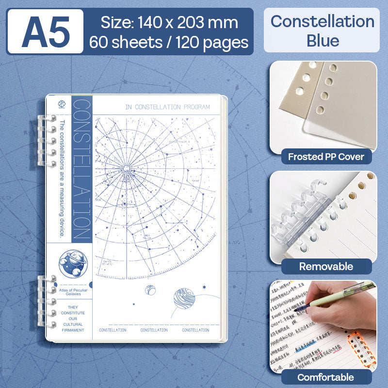 Binder Note A5 Cover Waterproof Halaman Bergaris SFNNA560