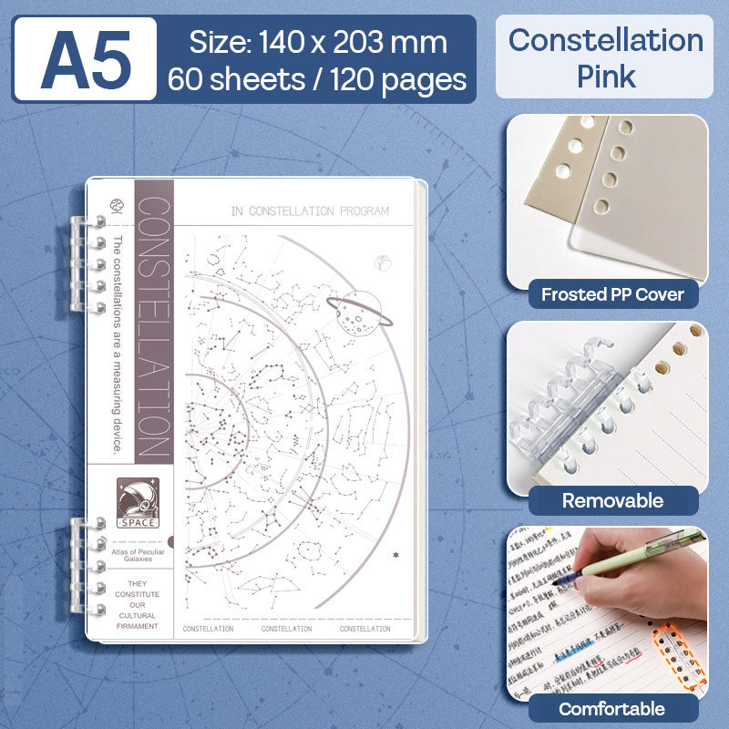 Binder Note A5 Cover Waterproof Halaman Bergaris SFNNA560