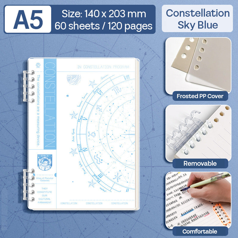 Binder Note A5 Cover Waterproof Halaman Bergaris SFNNA560