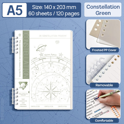 Binder Note A5 Cover Waterproof Halaman Bergaris SFNNA560