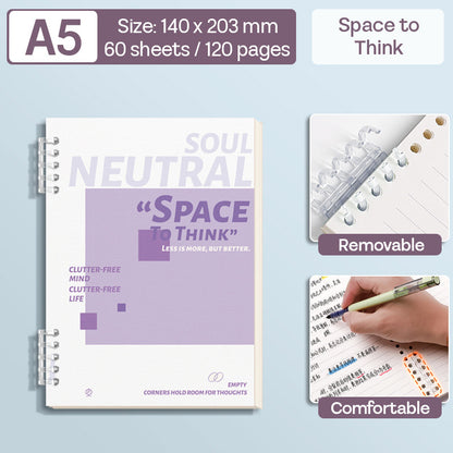 Binder Note A5 Cover Waterproof Halaman Bergaris SFNNA560