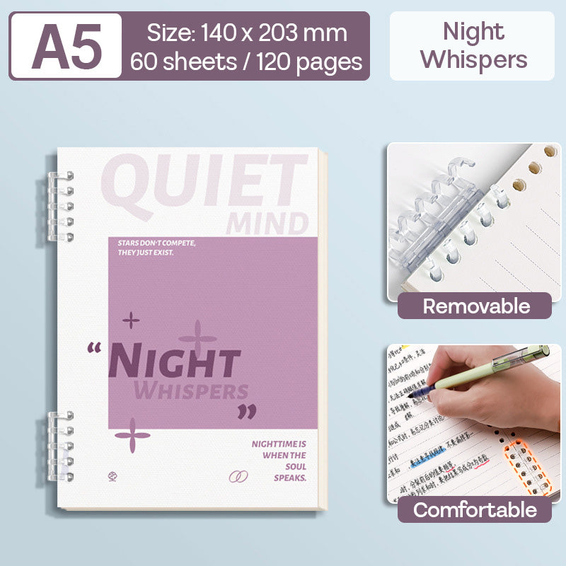 Binder Note A5 Cover Waterproof Halaman Bergaris SFNNA560