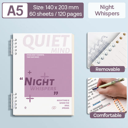 Binder Note A5 Cover Waterproof Halaman Bergaris SFNNA560