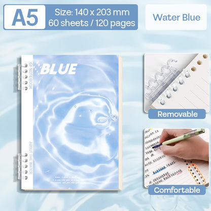Binder Note A5 Cover Waterproof Halaman Bergaris SFNNA560
