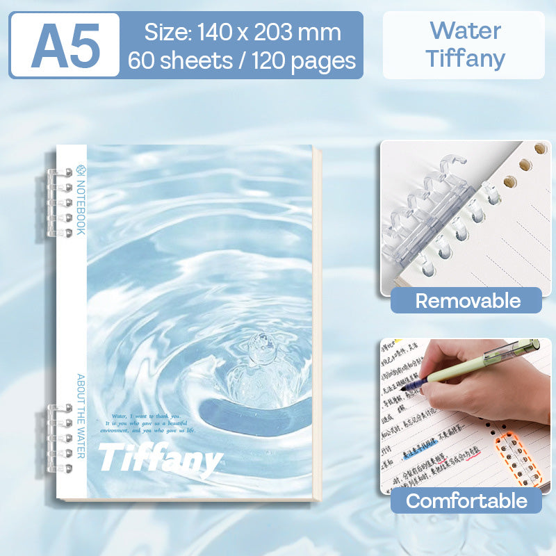 Binder Note A5 Cover Waterproof Halaman Bergaris SFNNA560