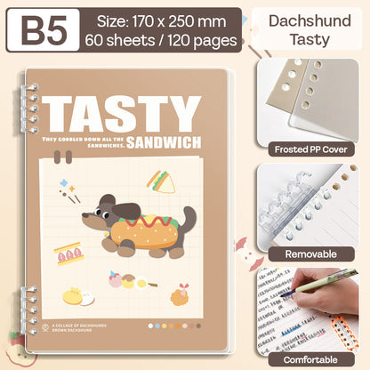 Binder Note B5 Cover Waterproof Halaman Bergaris SFNNB560