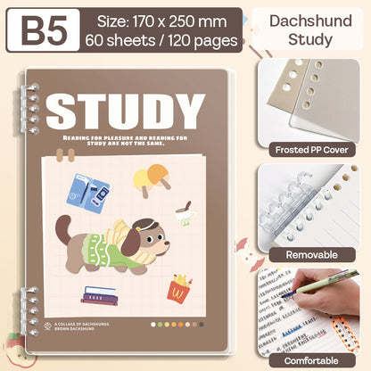 Binder Note B5 Cover Waterproof Halaman Bergaris SFNNB560