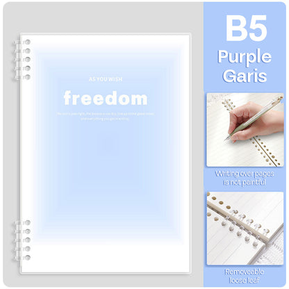 Binder Note A5 Cover Waterproof Freedom Halaman Bergaris SFNN