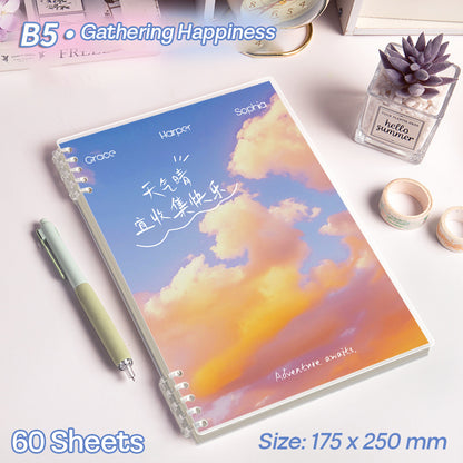 Binder Note B5 Cover Waterproof Halaman Bergaris SFNNB560