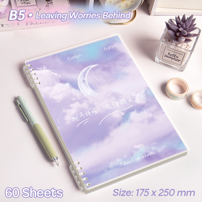 Binder Note B5 Cover Waterproof Halaman Bergaris SFNNB560