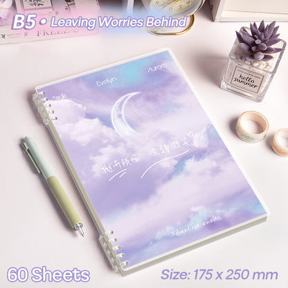 Binder Note B5 Cover Waterproof Halaman Bergaris SFNNB560