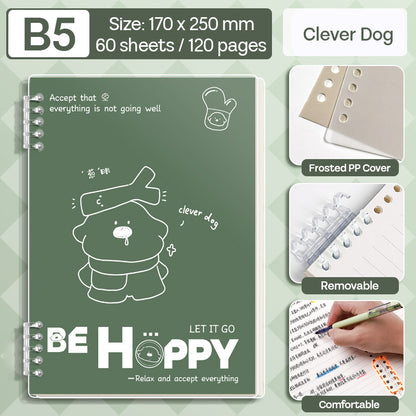 Binder Note B5 Cover Waterproof Halaman Bergaris SFNNB560