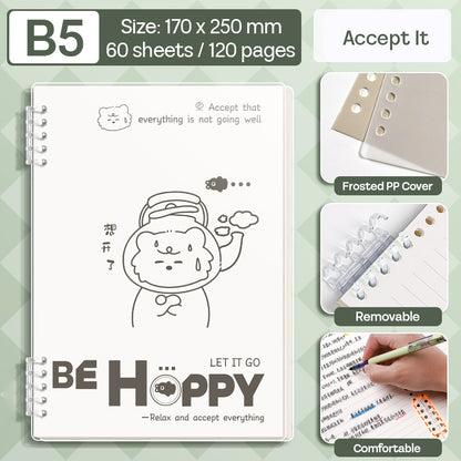 Binder Note B5 Cover Waterproof Halaman Bergaris SFNNB560