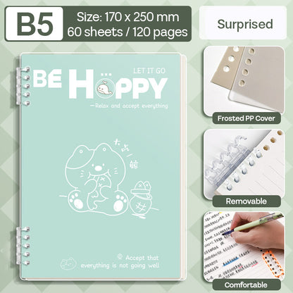 Binder Note B5 Cover Waterproof Halaman Bergaris SFNNB560