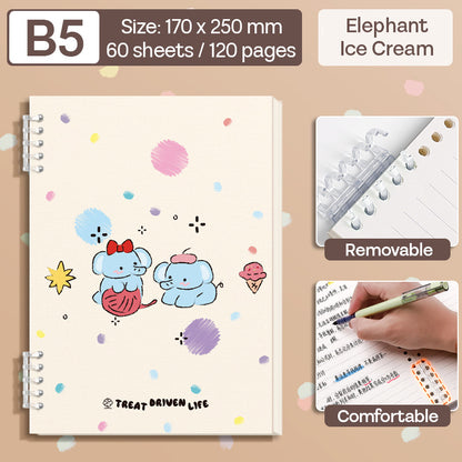 Binder Note B5 Cover Waterproof Halaman Bergaris SFNNB560