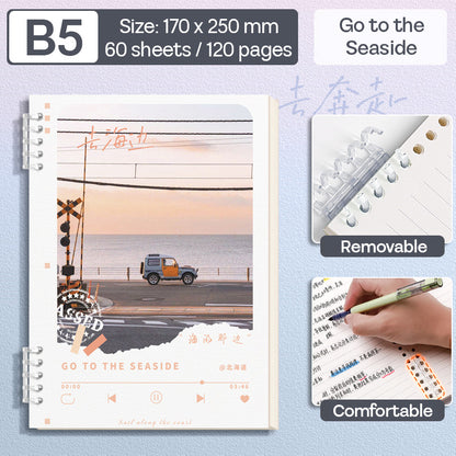 Binder Note B5 Cover Waterproof Halaman Bergaris SFNNB560
