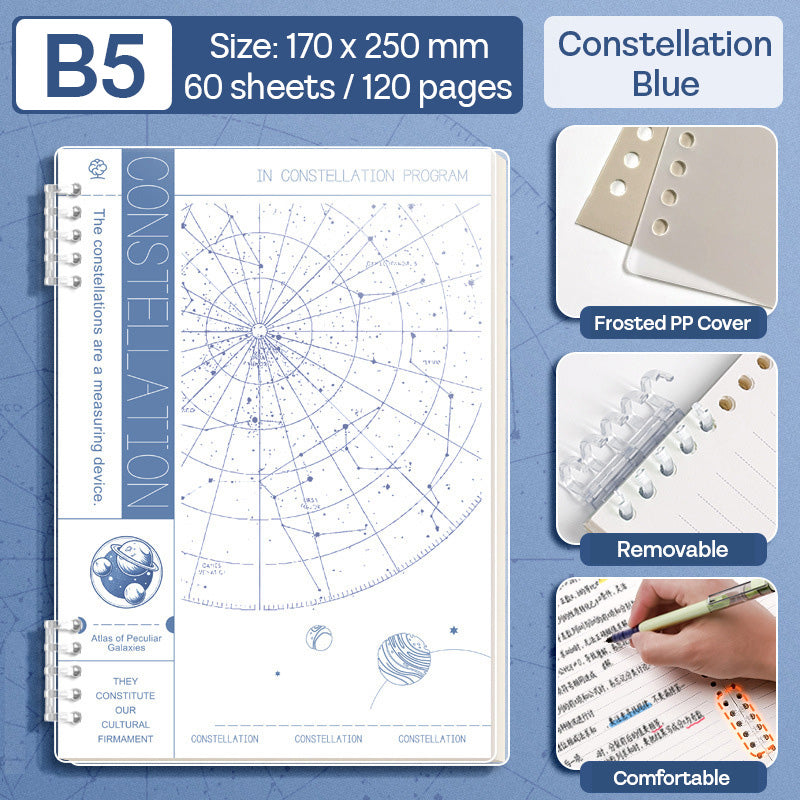 Binder Note B5 Cover Waterproof Halaman Bergaris SFNNB560