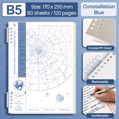 Binder Note B5 Cover Waterproof Halaman Bergaris SFNNB560