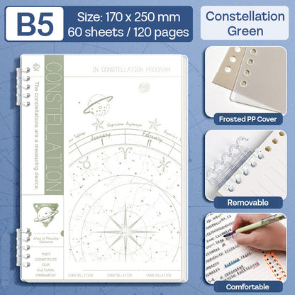 Binder Note B5 Cover Waterproof Halaman Bergaris SFNNB560