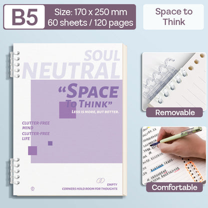 Binder Note B5 Cover Waterproof Halaman Bergaris SFNNB560