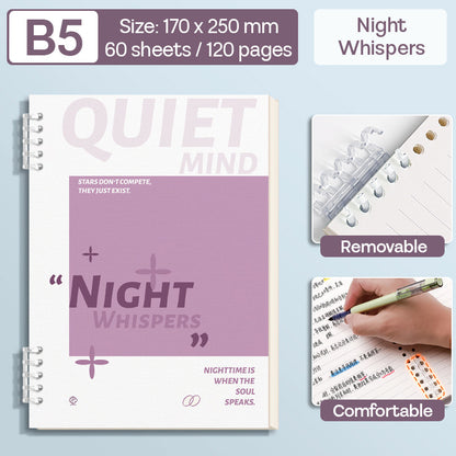 Binder Note B5 Cover Waterproof Halaman Bergaris SFNNB560