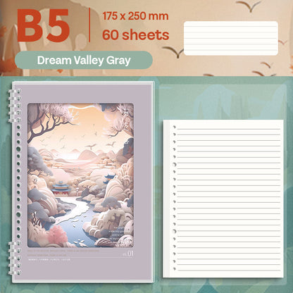 Binder Note B5 Cover Waterproof Halaman Bergaris SFNNB560