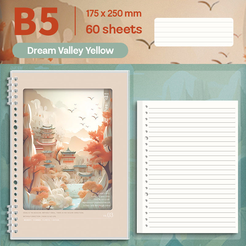 Binder Note B5 Cover Waterproof Halaman Bergaris SFNNB560