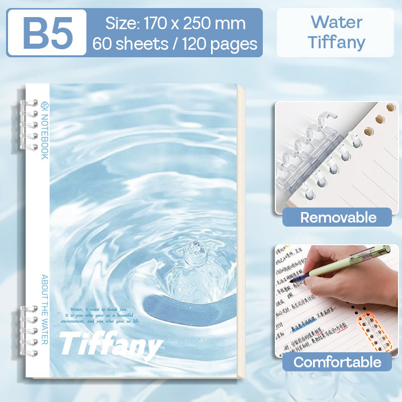 Binder Note B5 Cover Waterproof Halaman Bergaris SFNNB560