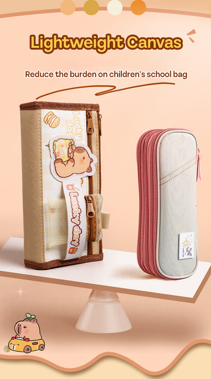 Pencil Case Canvas 5 Layers Storage Cartoon SPC52206