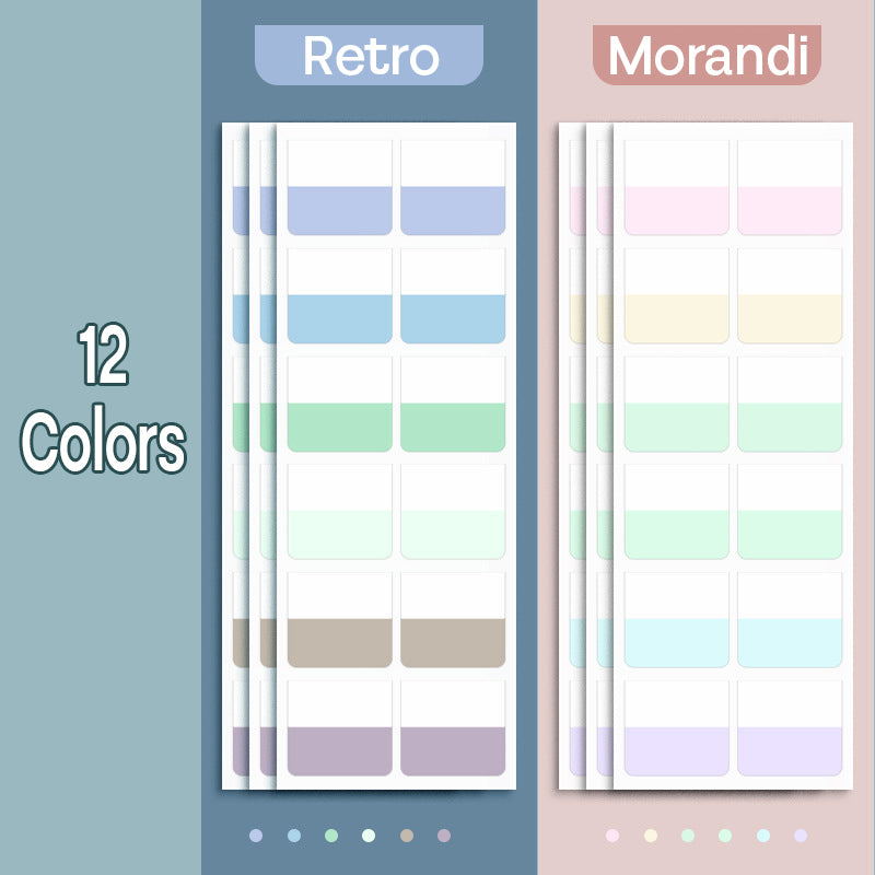 Sticker Index Morandi Retro Color SDD12