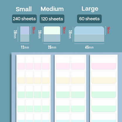 Sticker Index Morandi Retro Color SDD12