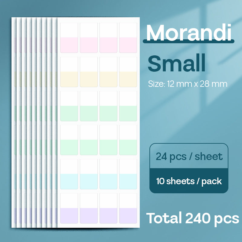 Sticker Index Morandi Retro Color SDD12