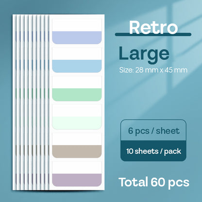 Sticker Index Morandi Retro Color SDD12