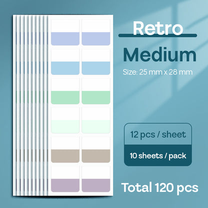 Sticker Index Morandi Retro Color SDD12