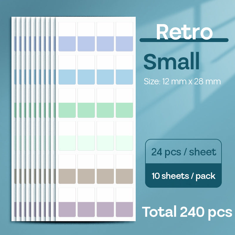 Sticker Index Morandi Retro Color SDD12