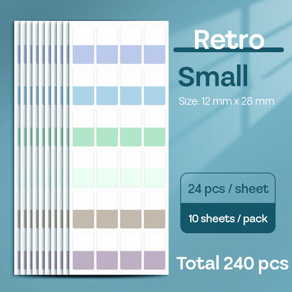 Sticker Index Morandi Retro Color SDD12