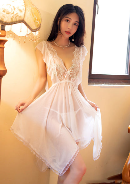Lingerie Babydoll V Lace Irregular SUD134