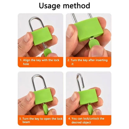 Candy Color Key Travel Bag Padlock Gembok Koper Kunci Kecil