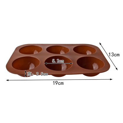 Cetakan Silikon Dome Setengah Lingkaran Bulat Bola 6/15/24 Lubang Chocobomb Coklat Jelly Pudding Food Grade