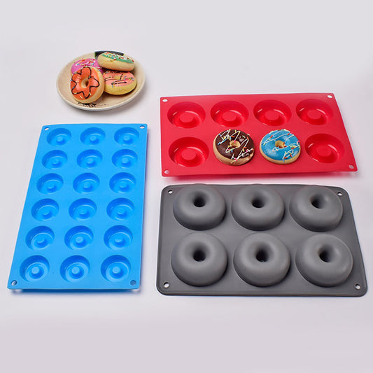 Cetakan Donat Silikon Donuts Silicone Mold Loyang Baking Kue