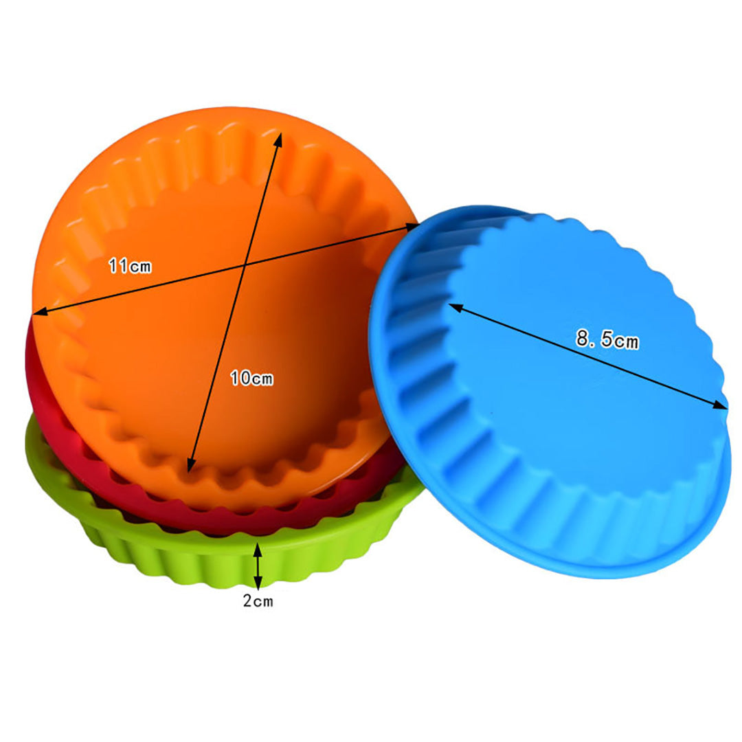 Cetakan Silikon Kue Mini Tart Quiche Pie Pudding Jelly Putu Ayu Muffin Cupcake Loyang Tahan Panas