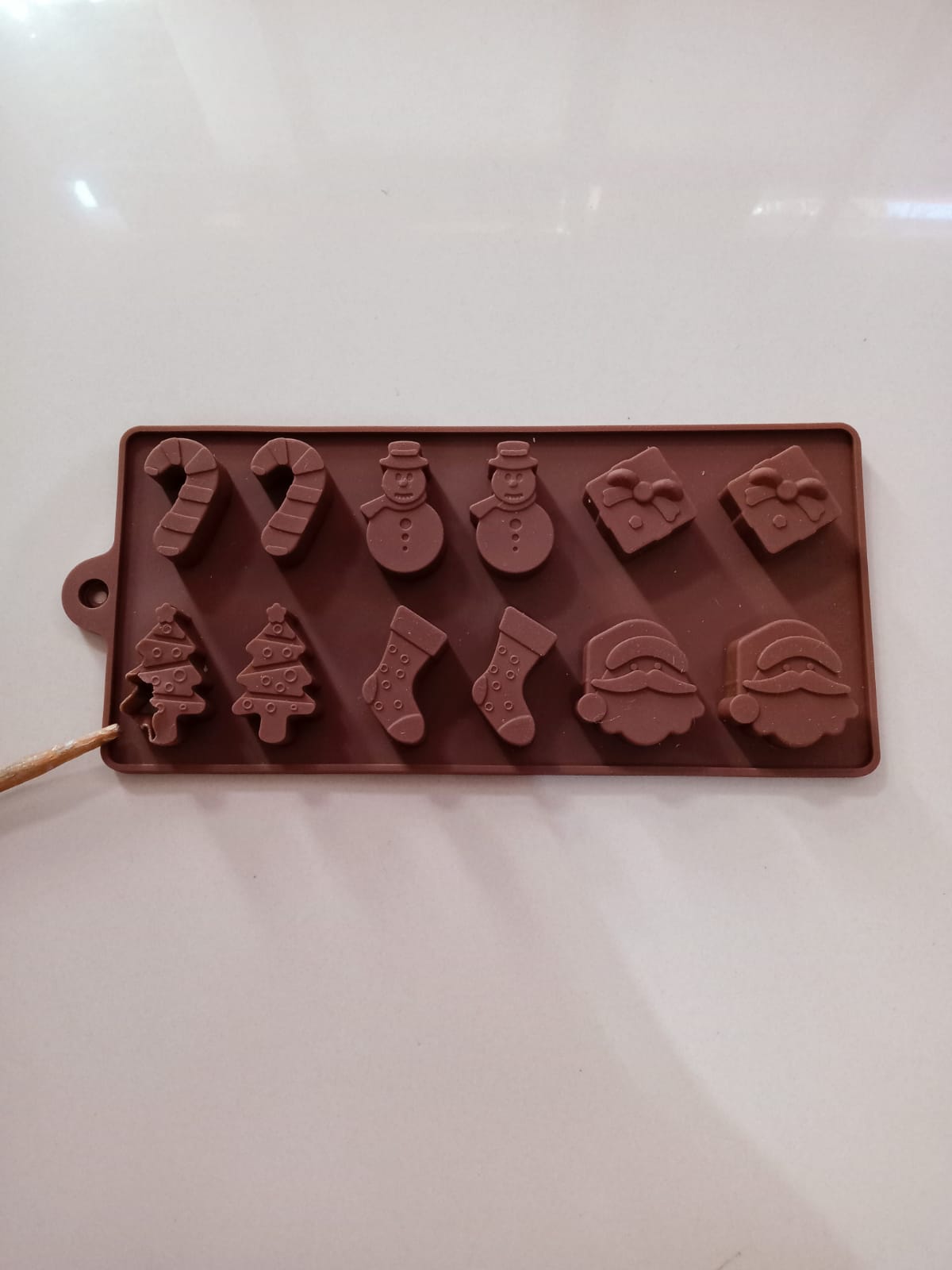 Cetakan Silikon Jelly Coklat Tema Natal