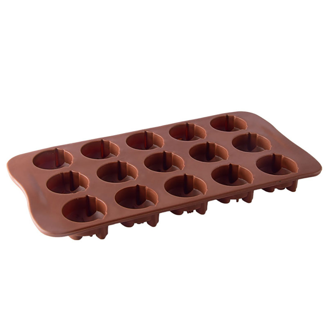 Cetakan Silikon Es Pudding Jelly Coklat Bentuk Kepala Muka Babi Aneka Ekspresi