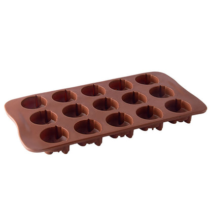 Cetakan Silikon Es Pudding Jelly Coklat Bentuk Kepala Muka Babi Aneka Ekspresi
