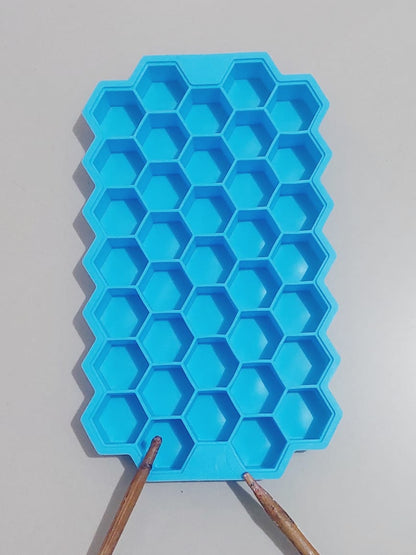 Cetakan Silikon Es Batu Sarang Lebah Honeycomb Mold
