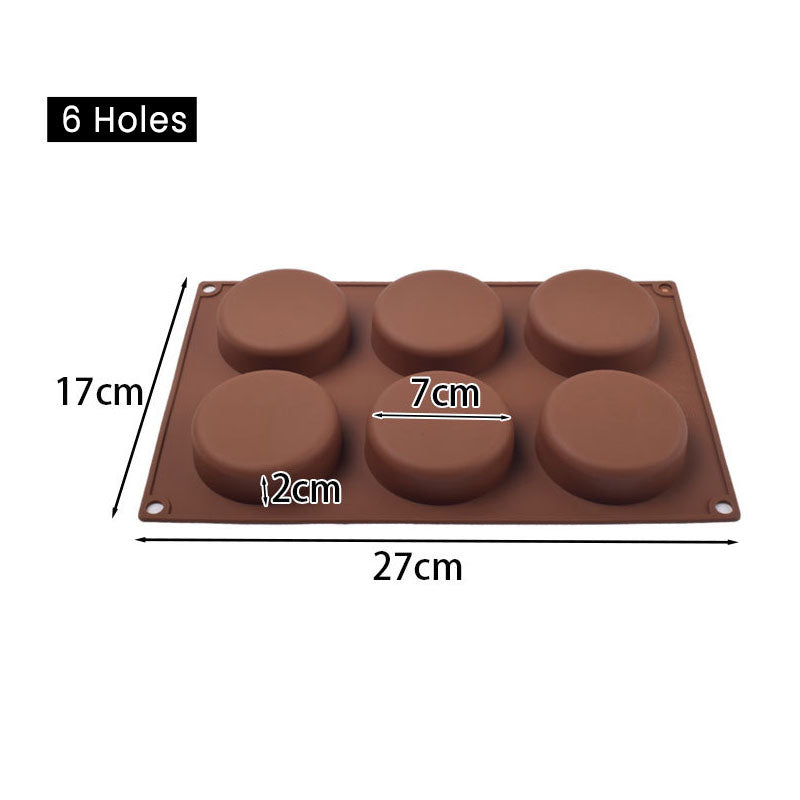 Cetakan Puding Silikon 12 Lub 24 Lubang Kue Mangkok Bulat Kecil Muffin Cupcake Silicone Mold TCK27663