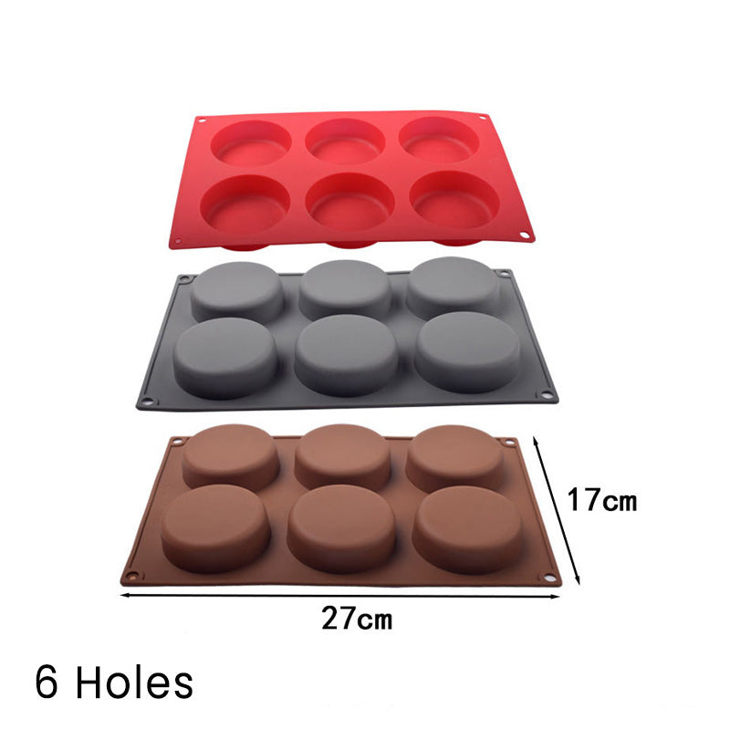 Cetakan Puding Silikon 12 Lub 24 Lubang Kue Mangkok Bulat Kecil Muffin Cupcake Silicone Mold TCK27663